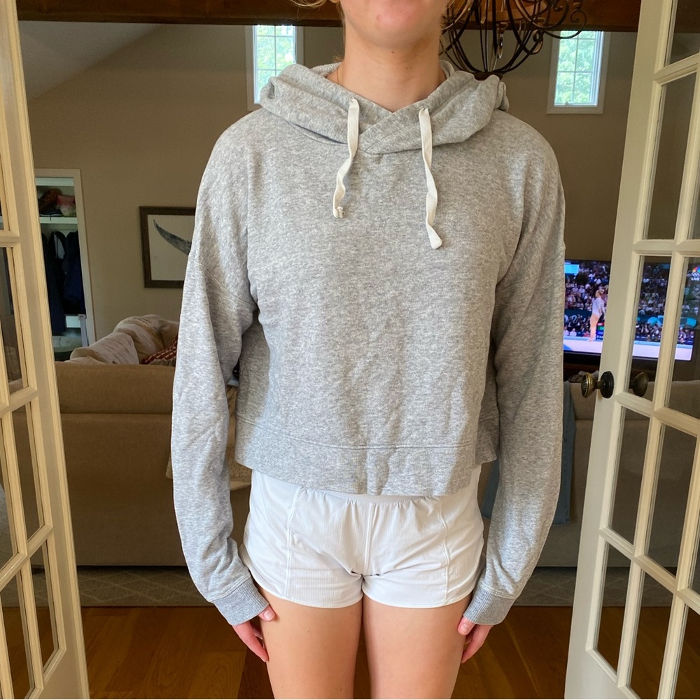 The Lounge Life Grey Kids Hoodie, size kids large